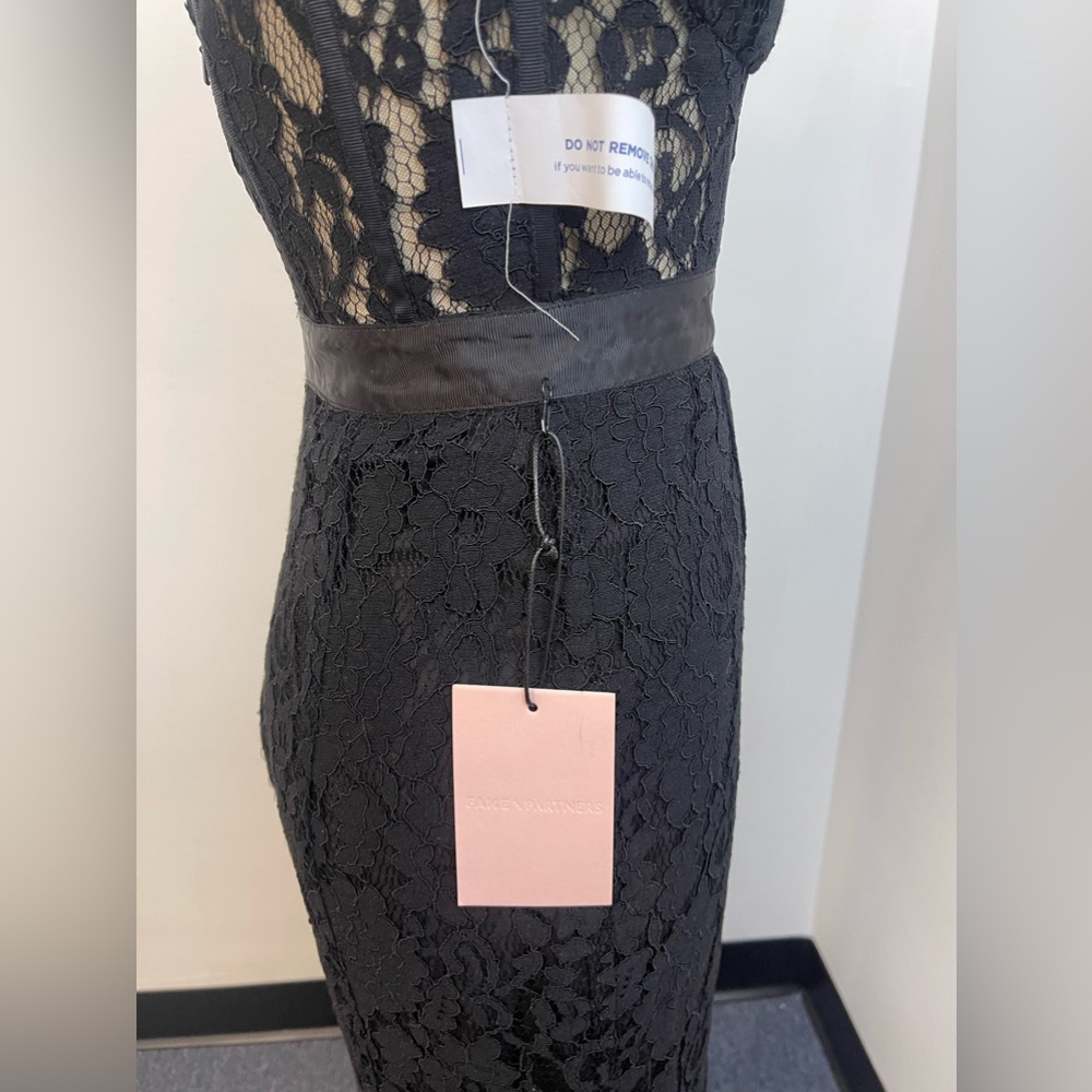 FAME & PARTNERS Mariposa Strapless Mesh-Net Dress - Picture 8 of 8